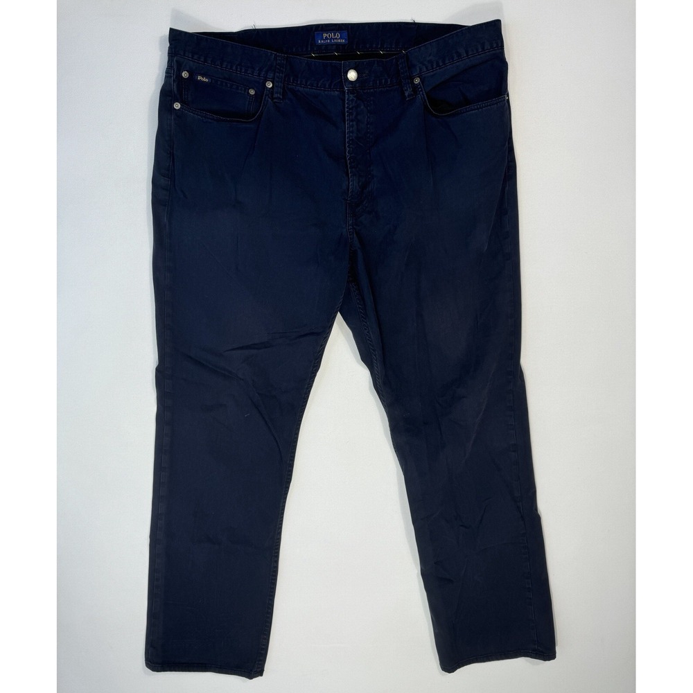 Polo Ralph Lauren Stretch Slim Straight Fit Men 40x32 (41x31) Navy 5-Pocket Pant